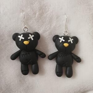 Black creepy stitch evil teddy